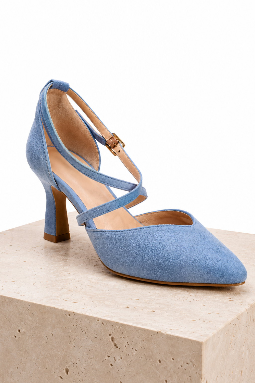 Zapatos de fiesta azul cielo