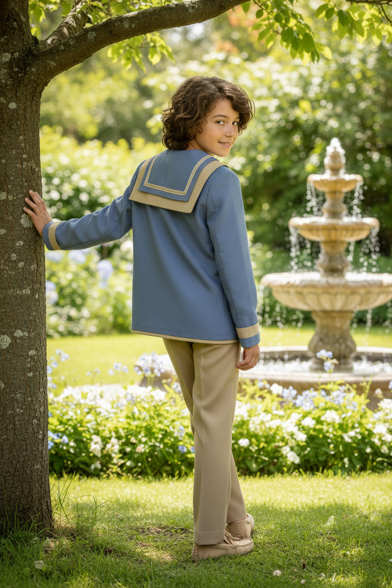 Sailor blue and beige