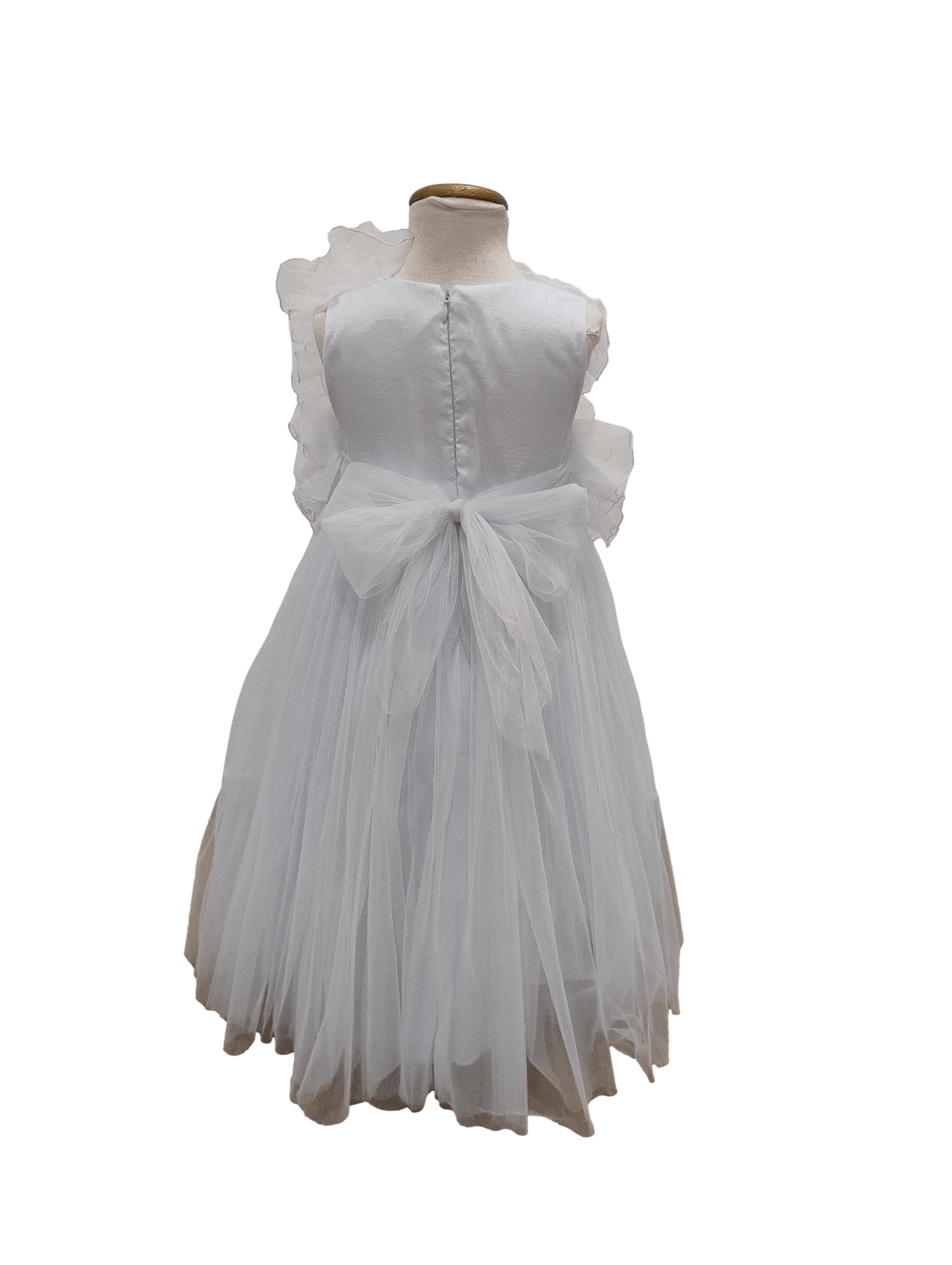 Vestido de arras top con volantes