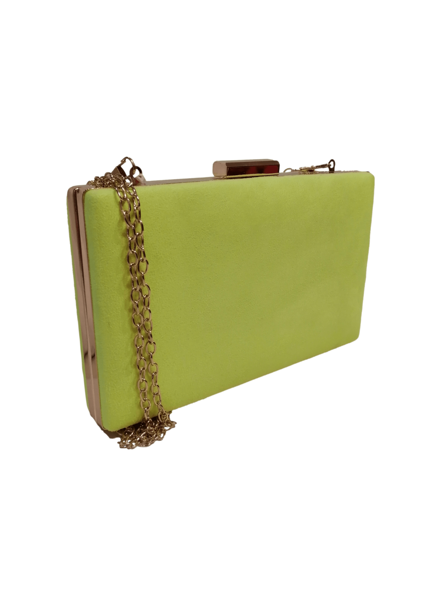 Clutch de fiesta color lima