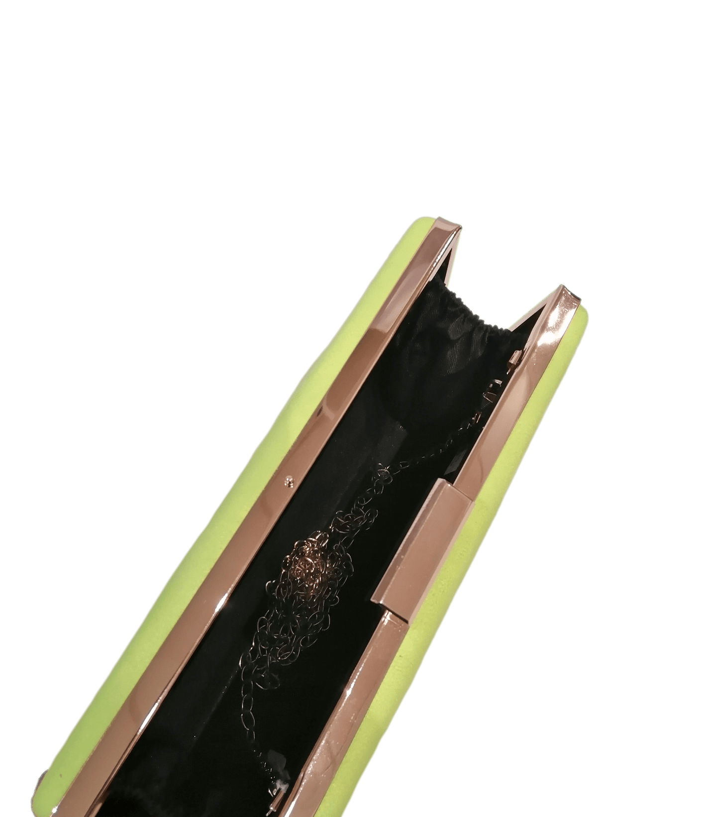 Clutch de fiesta color lima