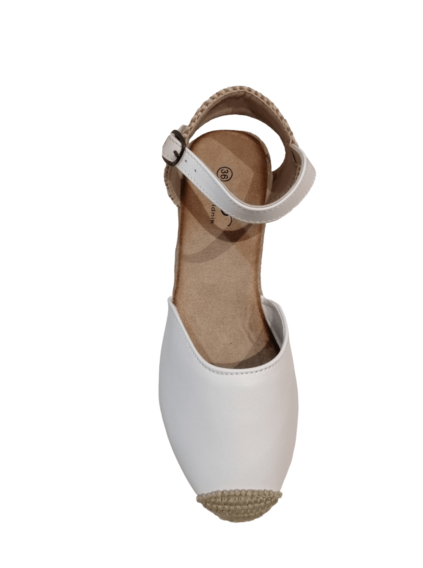 Esparto wedge shoe.