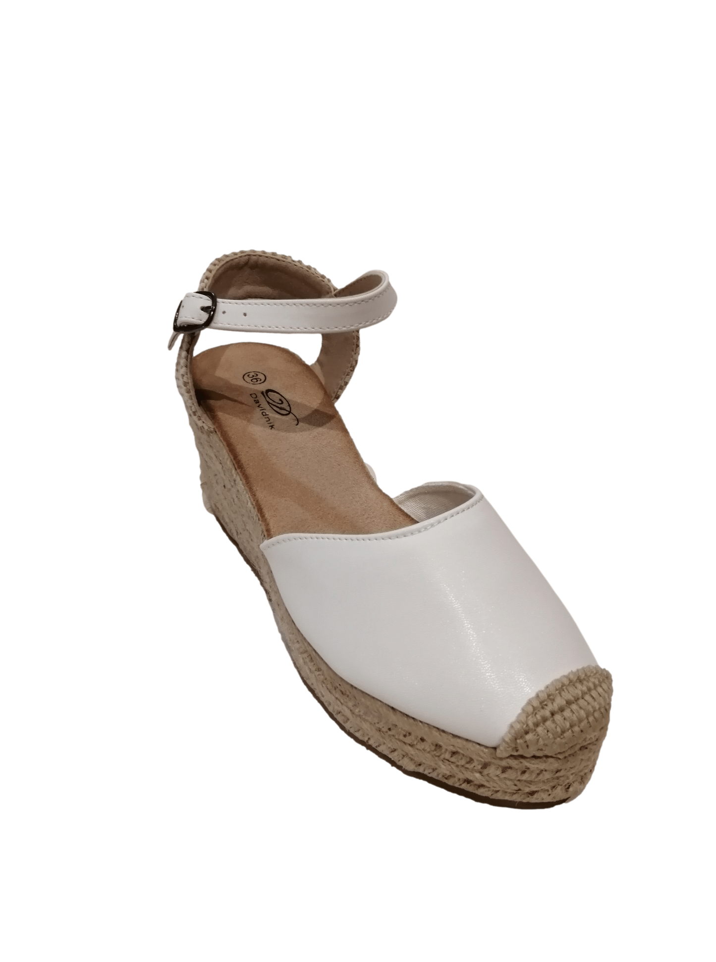 Esparto wedge shoe.