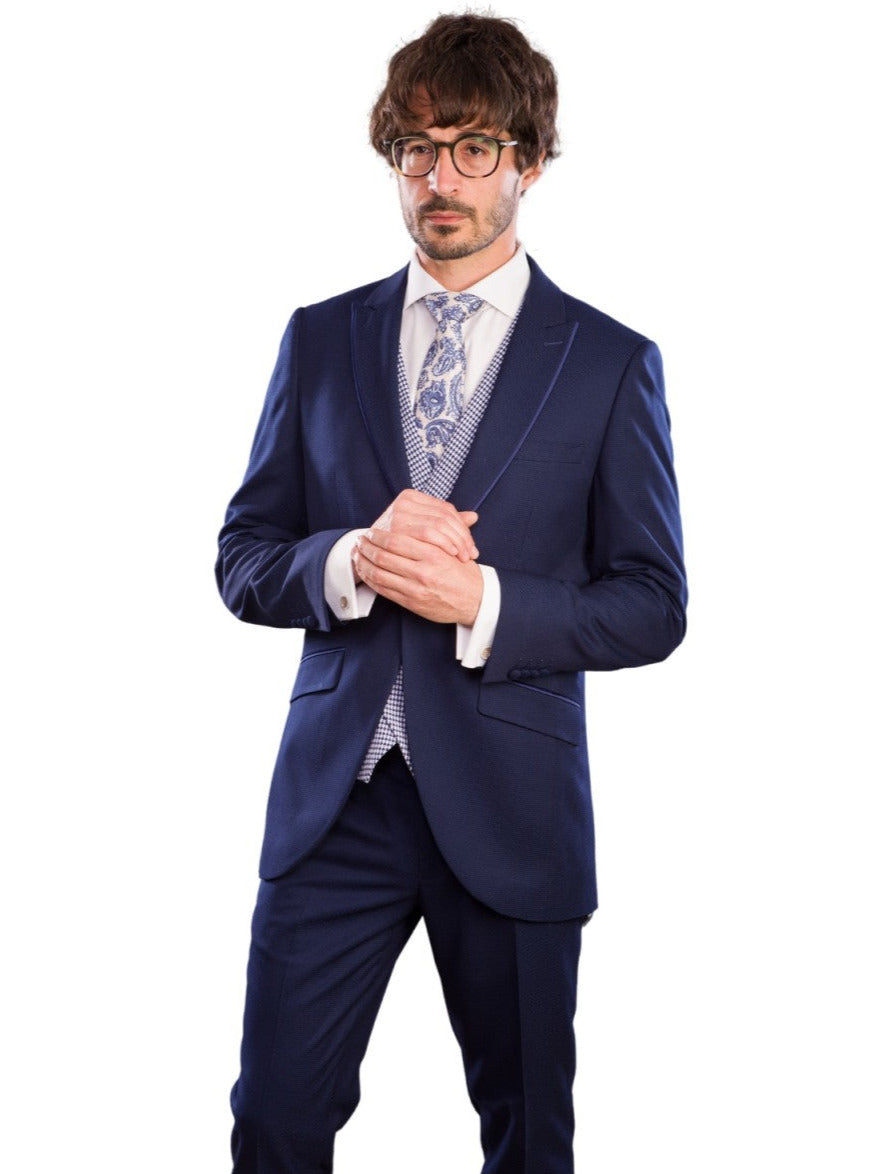 Vivaldi blue groom suit