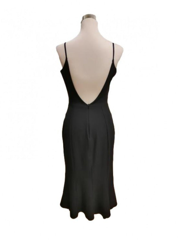 Vestido de fiesta midi negro