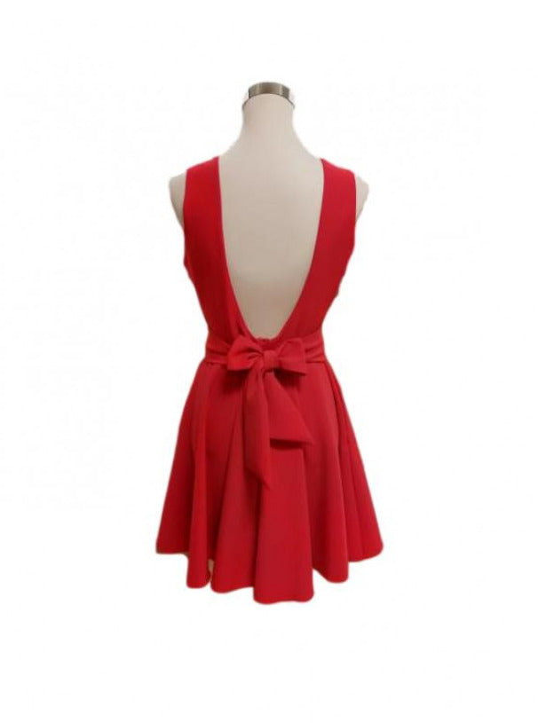 Vestido de fiesta corto rojo