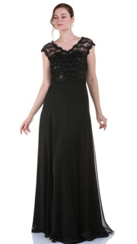 Vestido de fiesta largo curvy