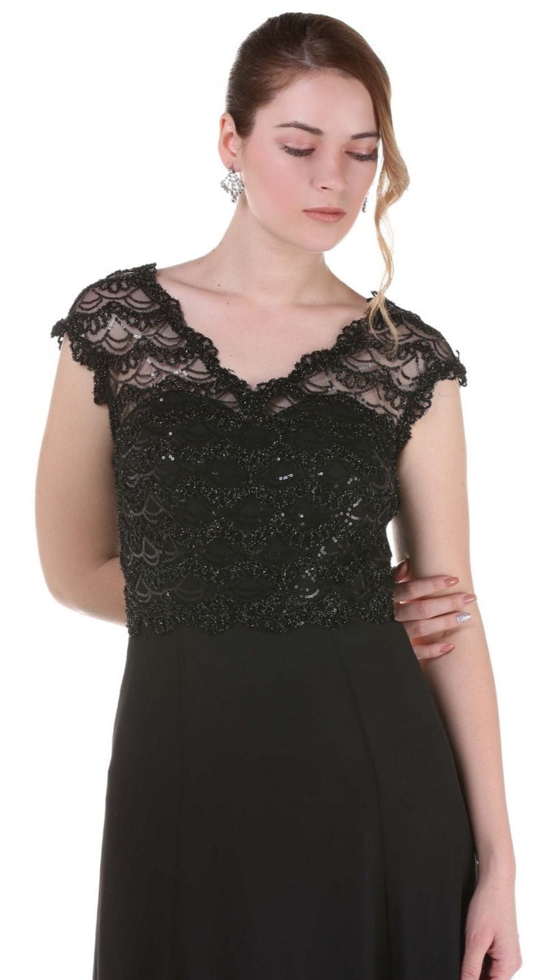 Vestido de fiesta largo curvy