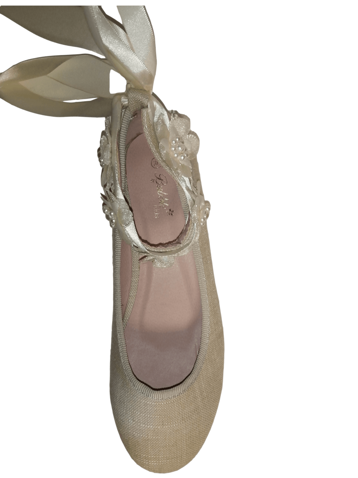 Bailarina de niña color crema