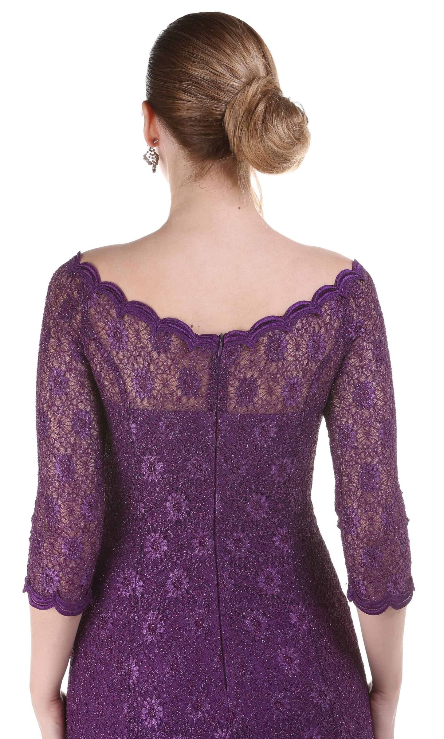 Vestido de fiesta largo morado
