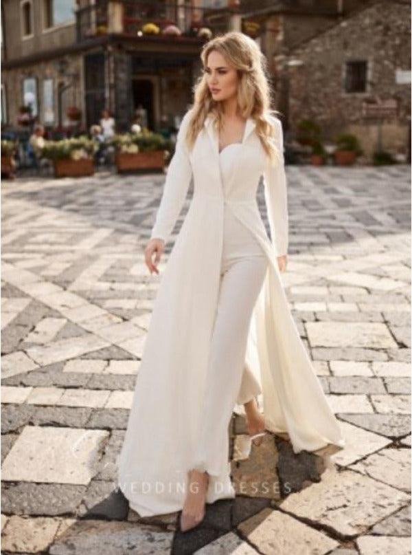 Novia Civil Bolso Novia Original Chaqueta Novia De Pantalon Boda