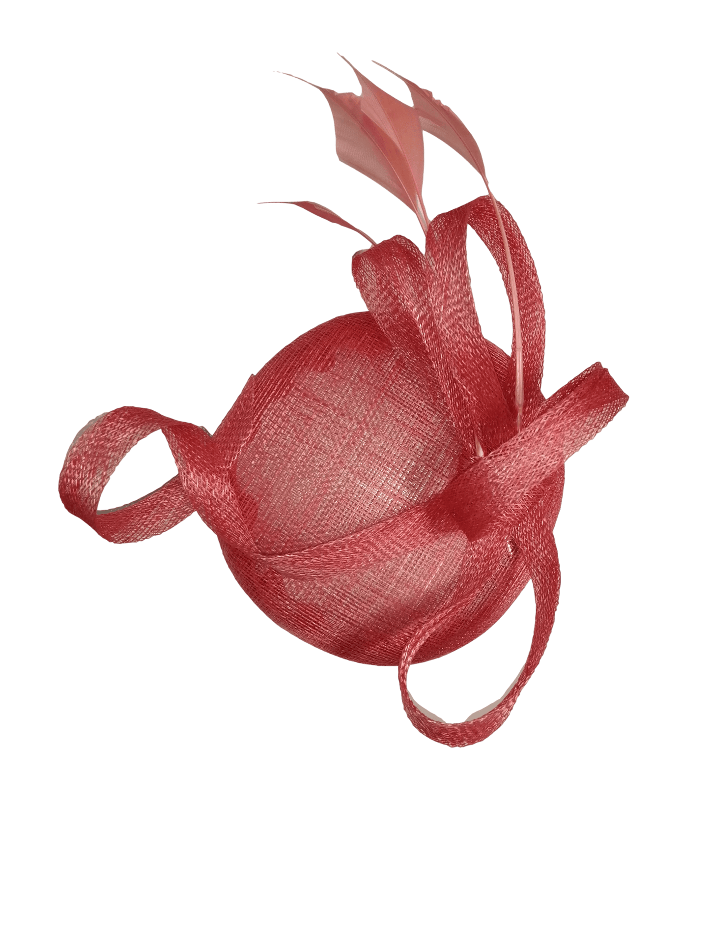 Tocado casquete coral