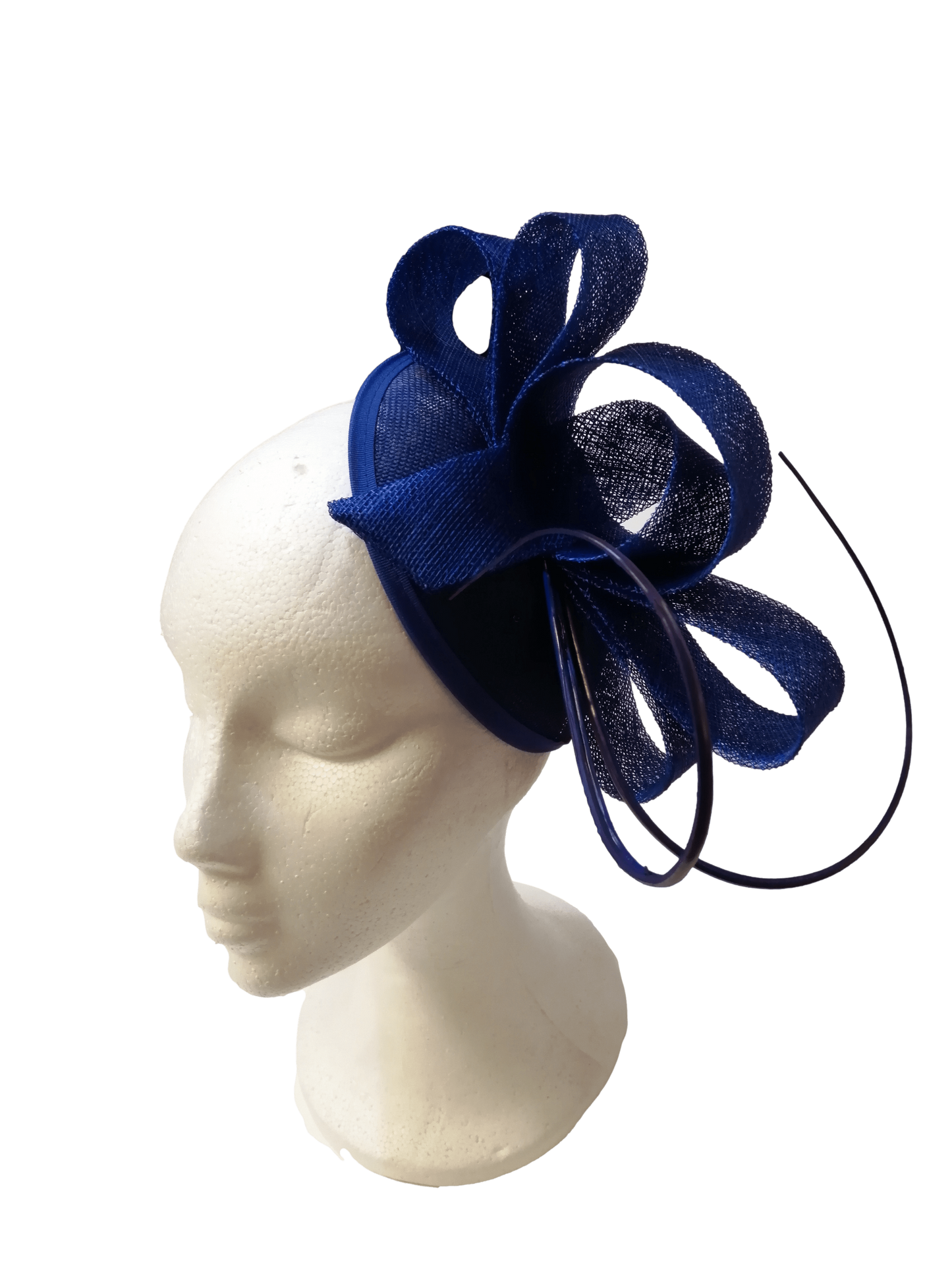 Teardrop headdress with blue bow