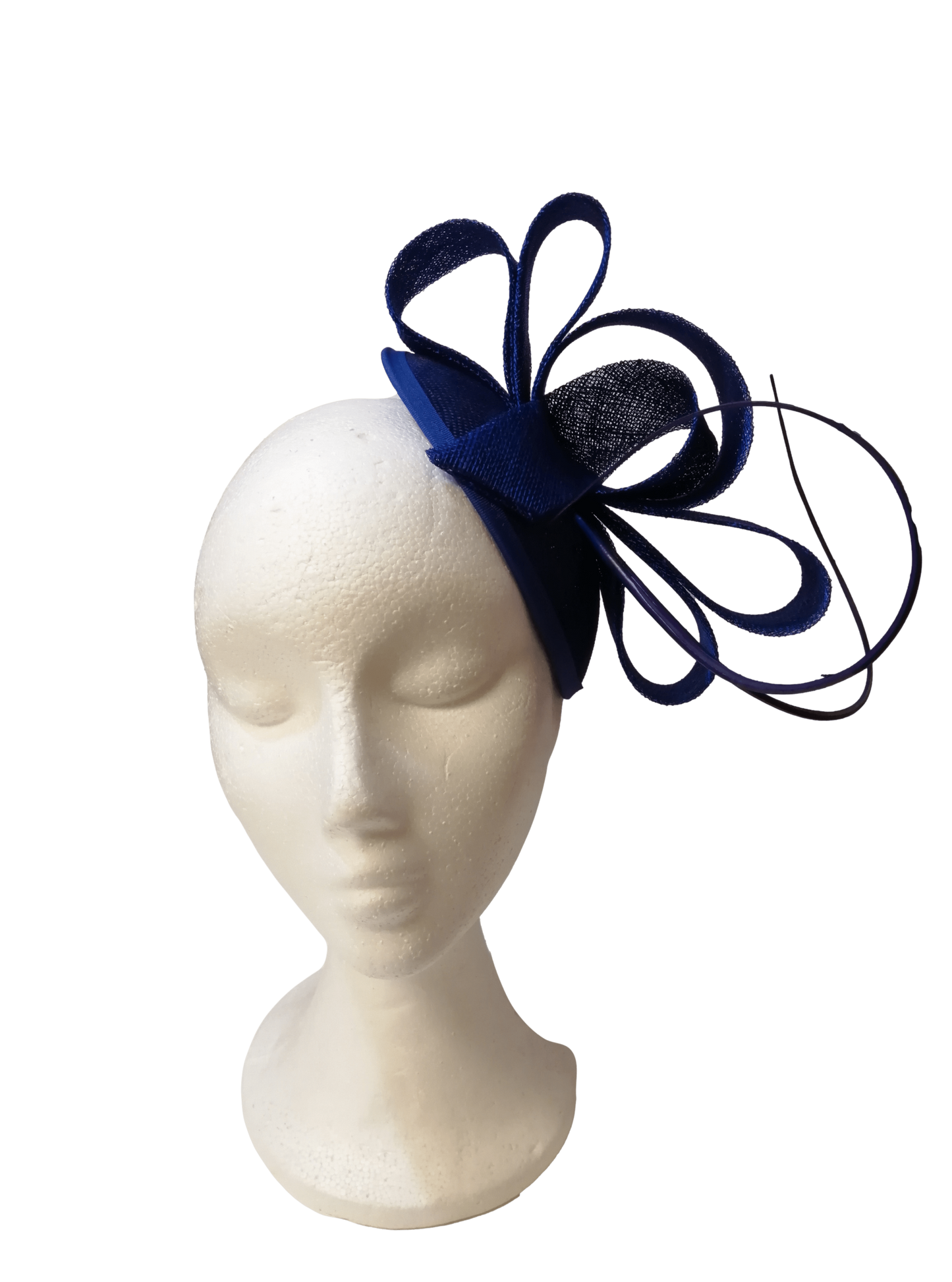 Teardrop headdress with blue bow