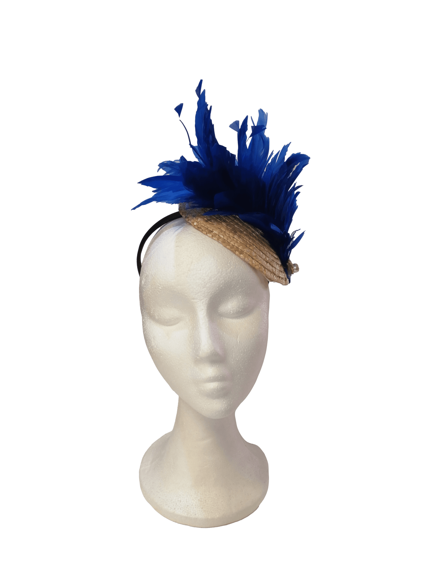 Tocado casquete paja