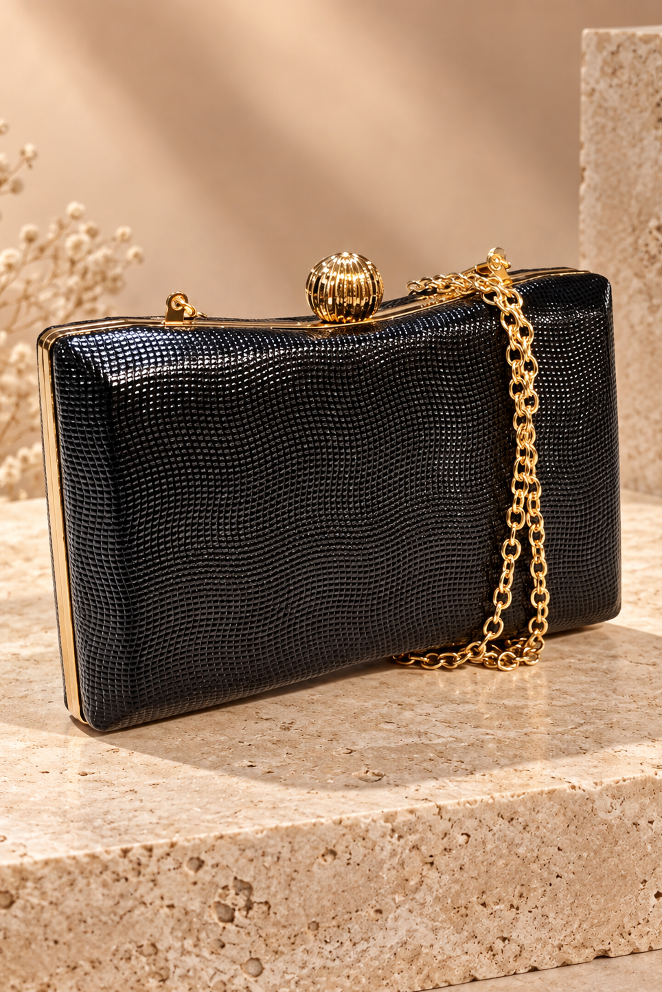 Clutch de Fiesta Negro