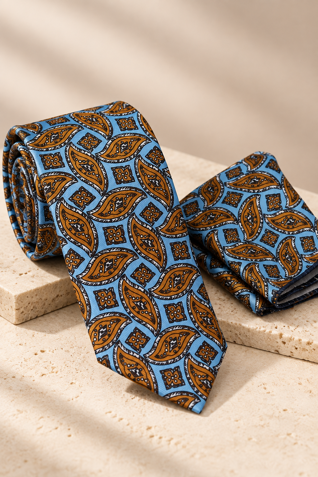 Corbata Azul Estampado Paisley