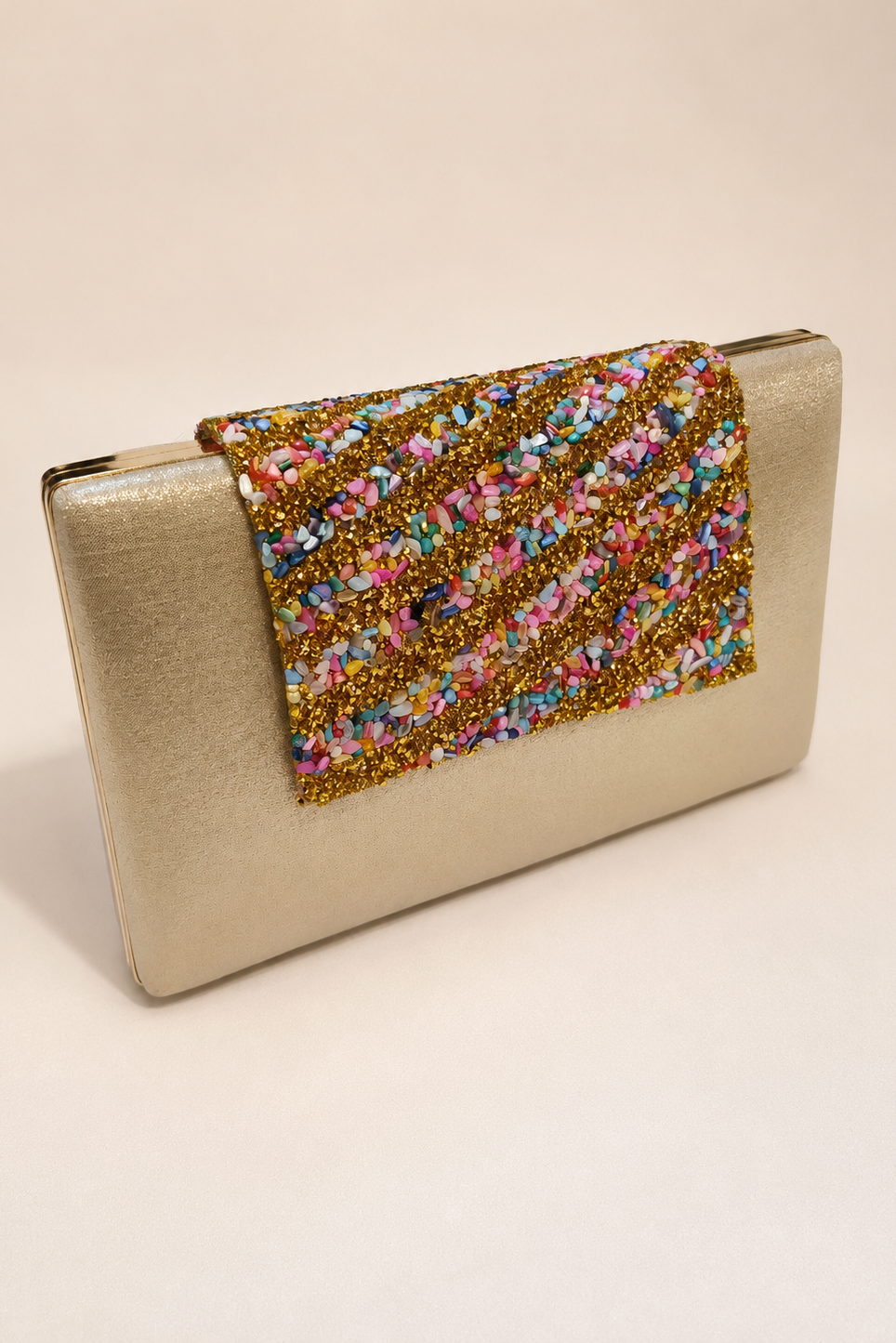 Clutch Dorado Glitter Candy