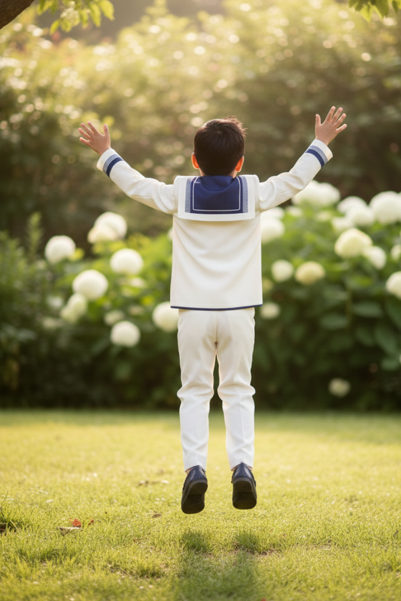 Marinero crudo y azul