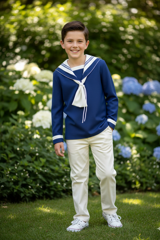 Marinero azul y crudo