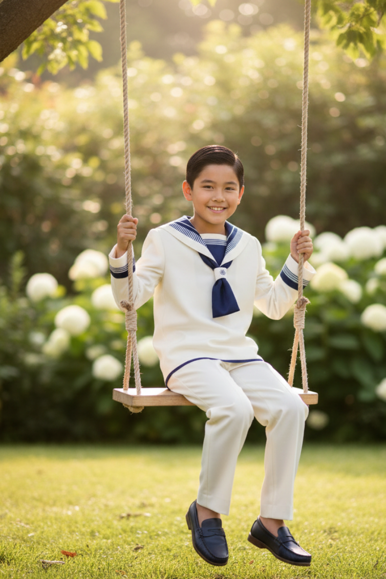 Marinero crudo y azul