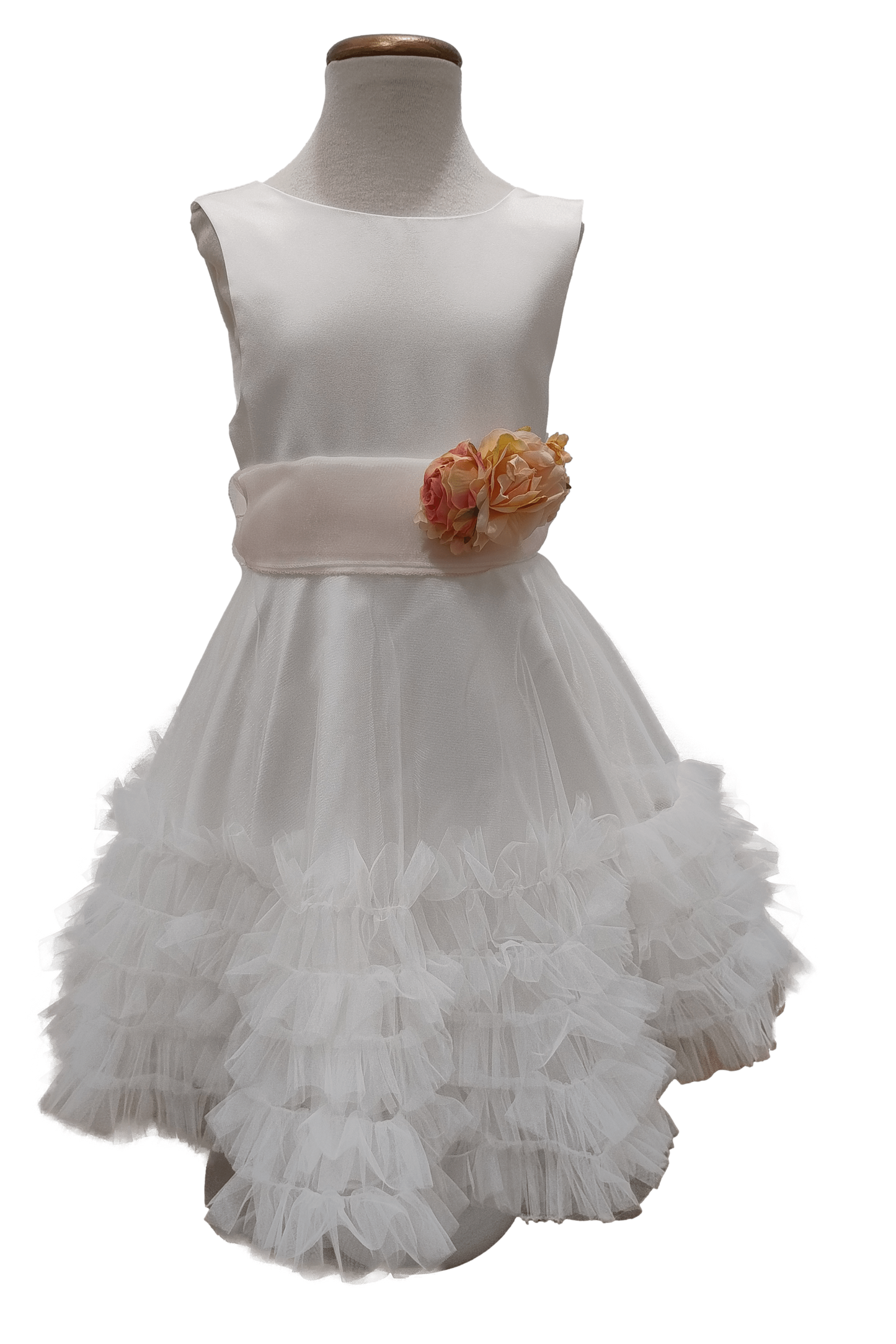 Vestido de arras lazada rosa