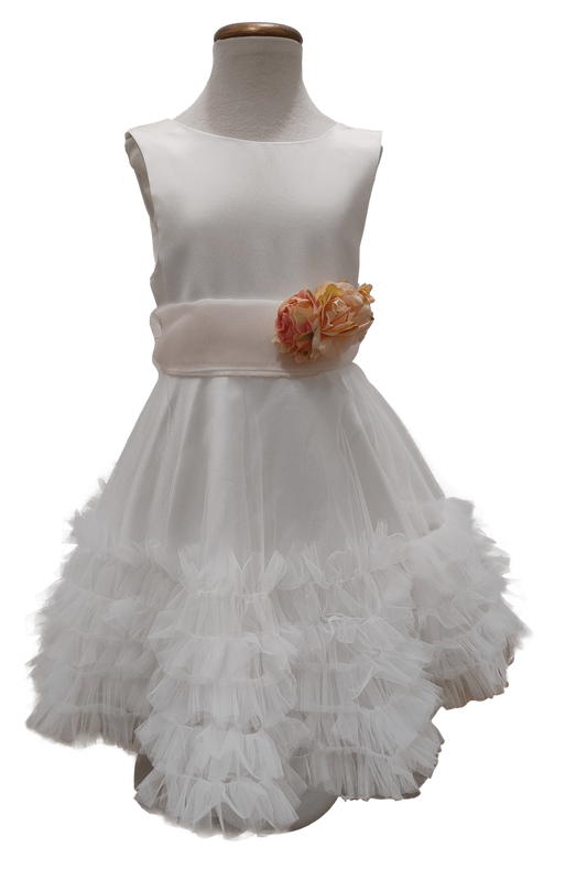 Vestido de arras lazada rosa