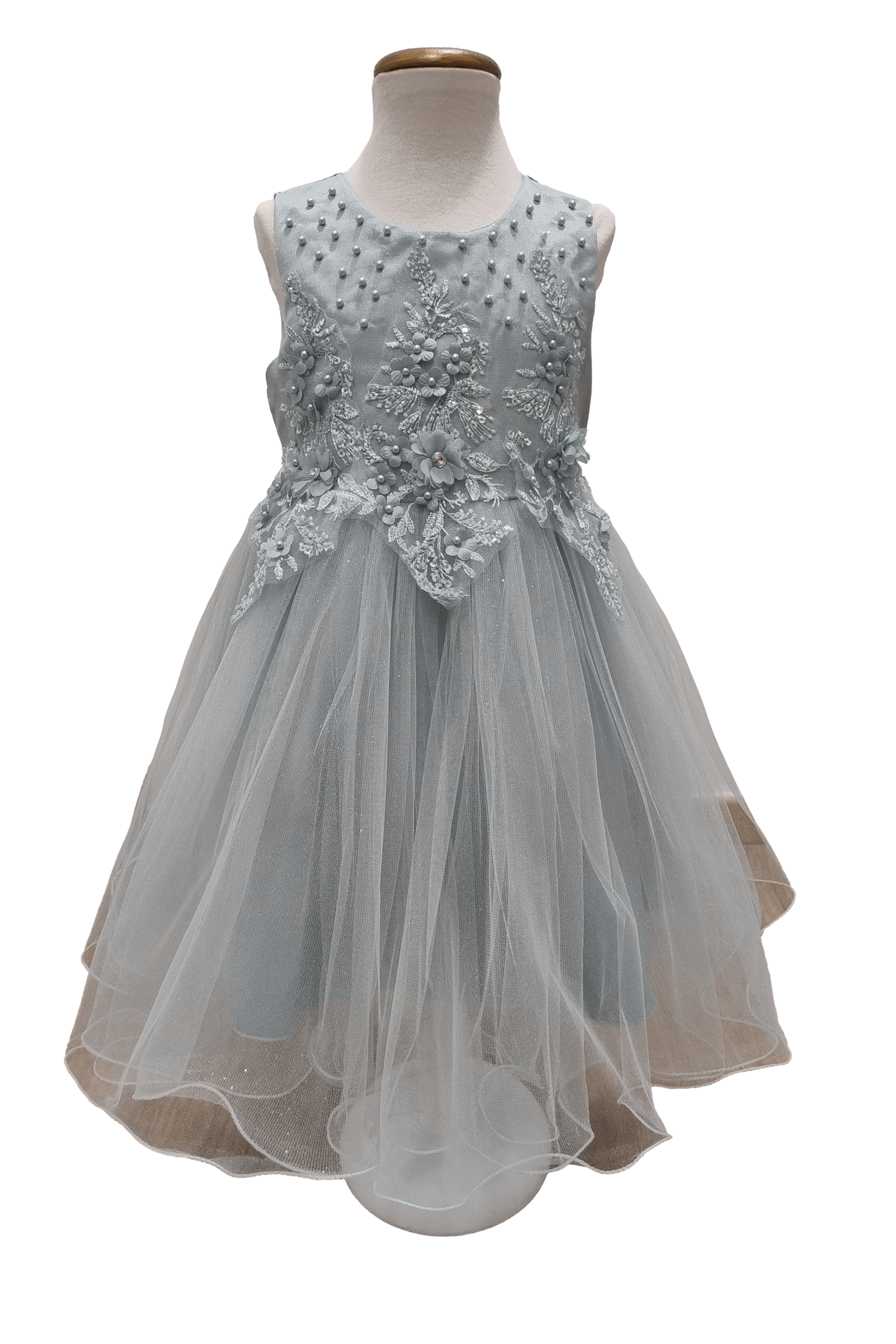 Vestido de arras niña tul brillo