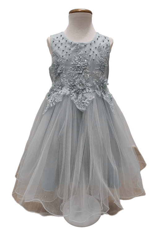 Vestido de arras niña tul brillo