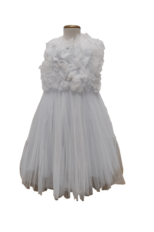 Vestido de arras top con volantes