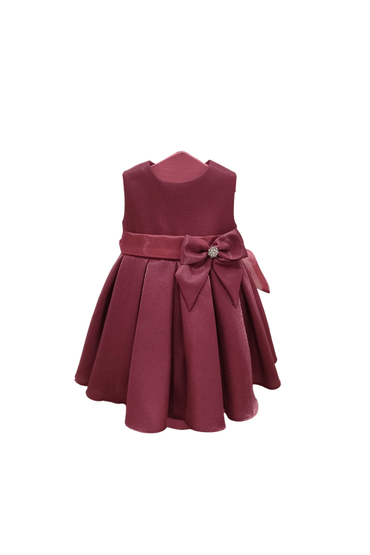 Vestido de ceremonia burdeos