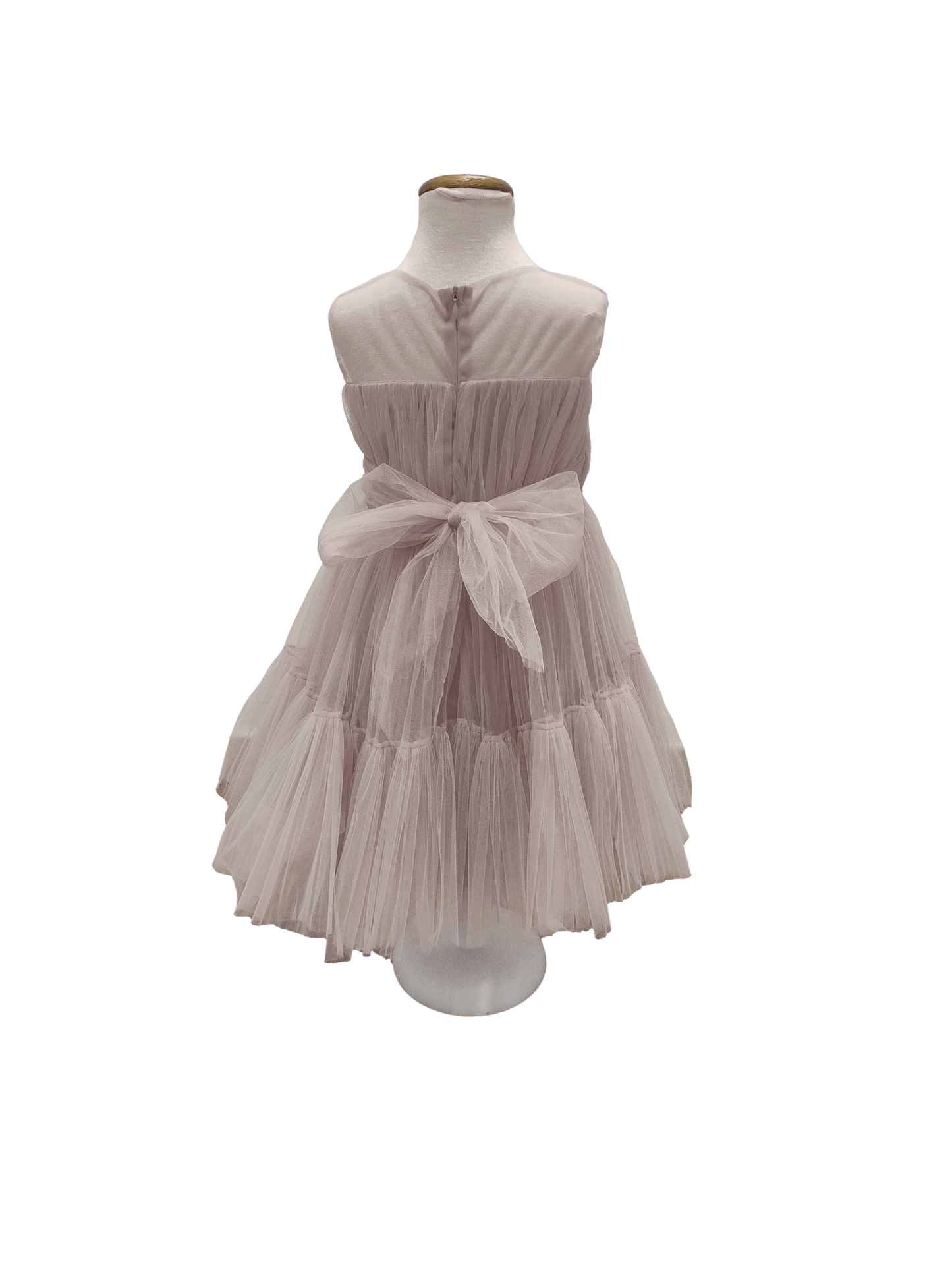 Vestido de arras corto malva claro
