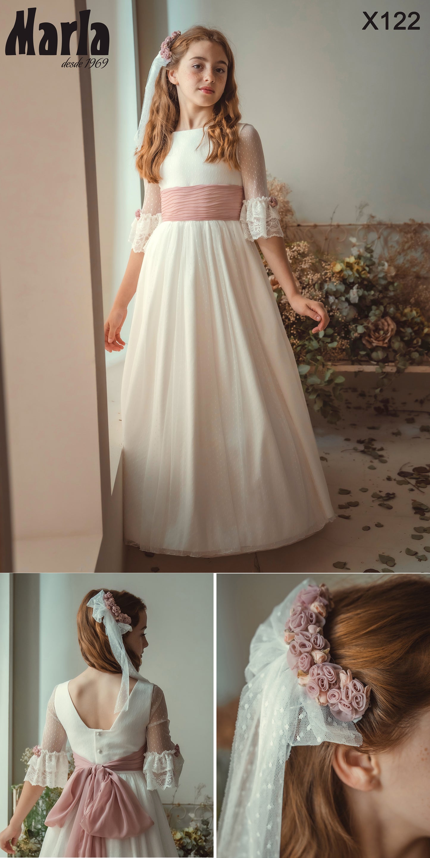 Vestido de comunión. Marla X122