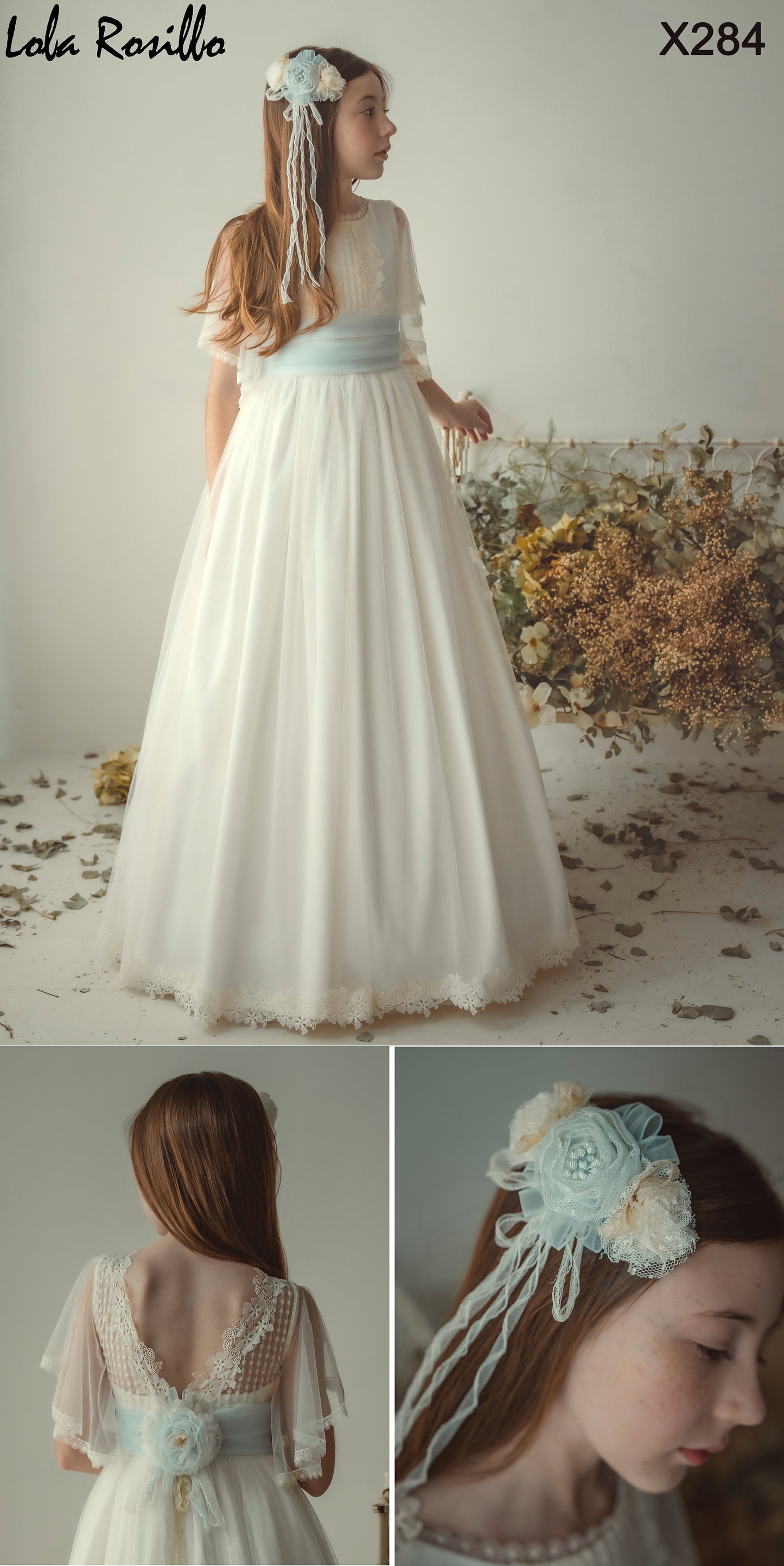 Vestido de comunión. Lola Rosillo. modelo X284.