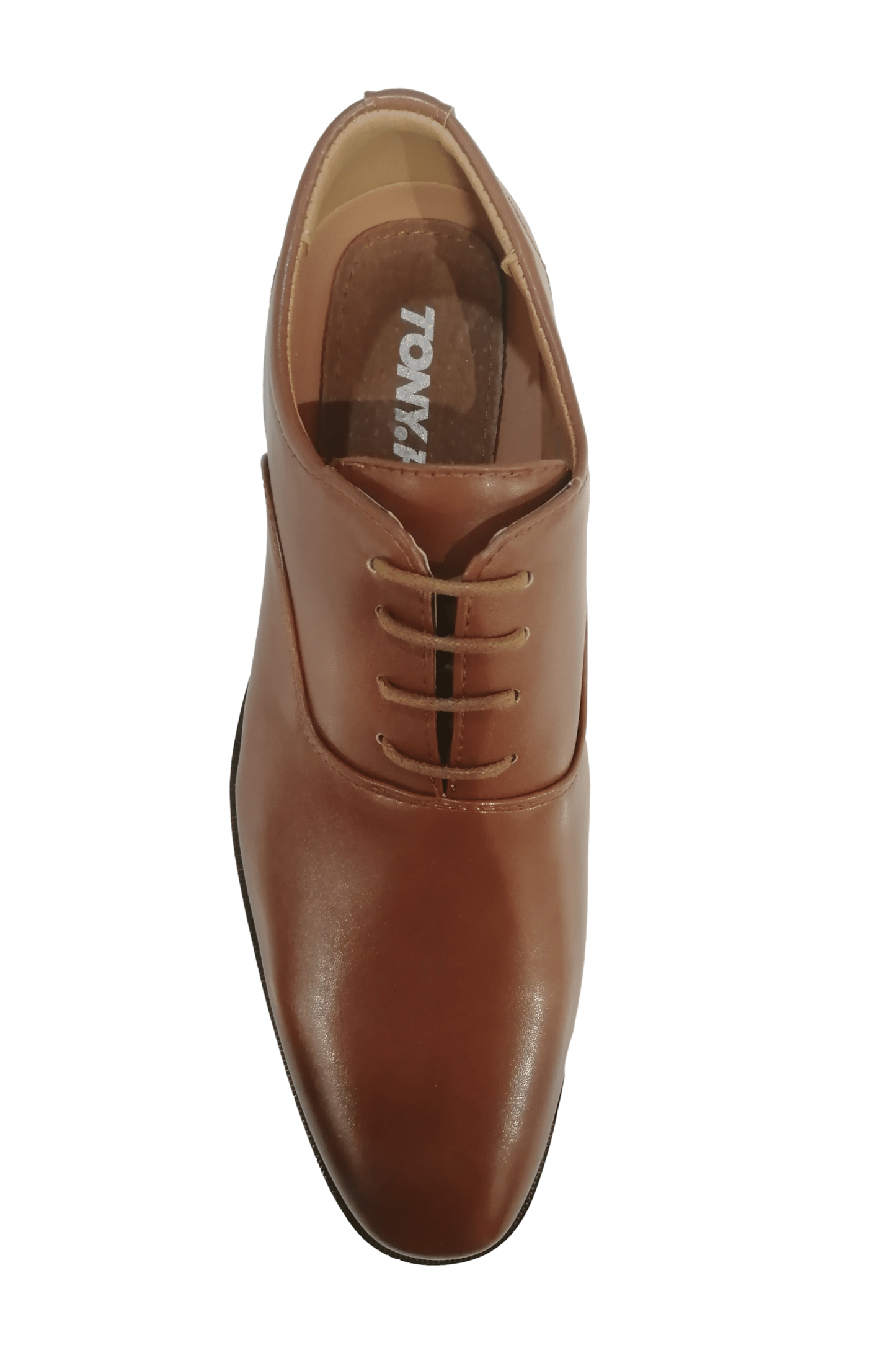 Men's dress shoe. Brown color.