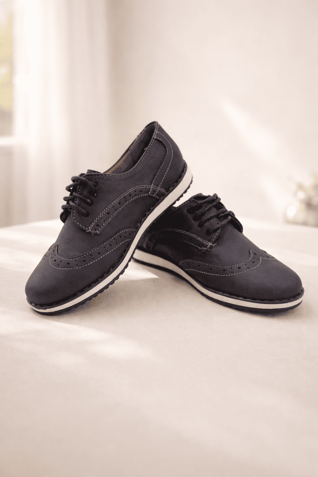 Zapatos infantiles azul marino