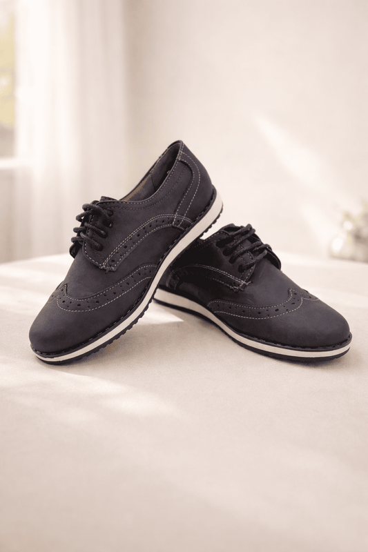 Zapatos infantiles azul marino