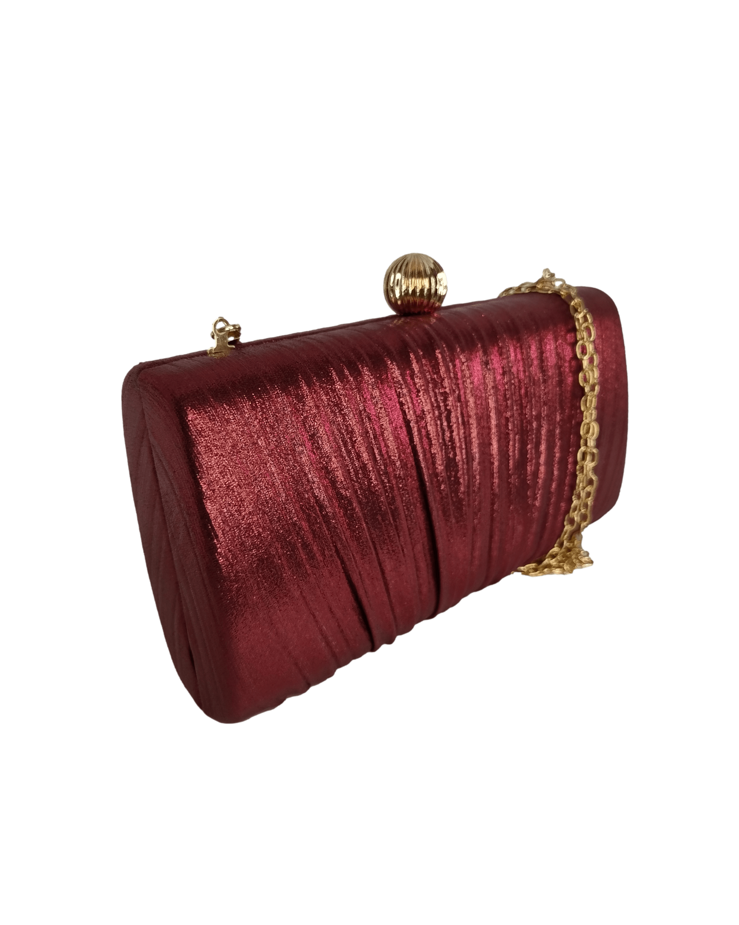 Clutch de fiesta burdeos