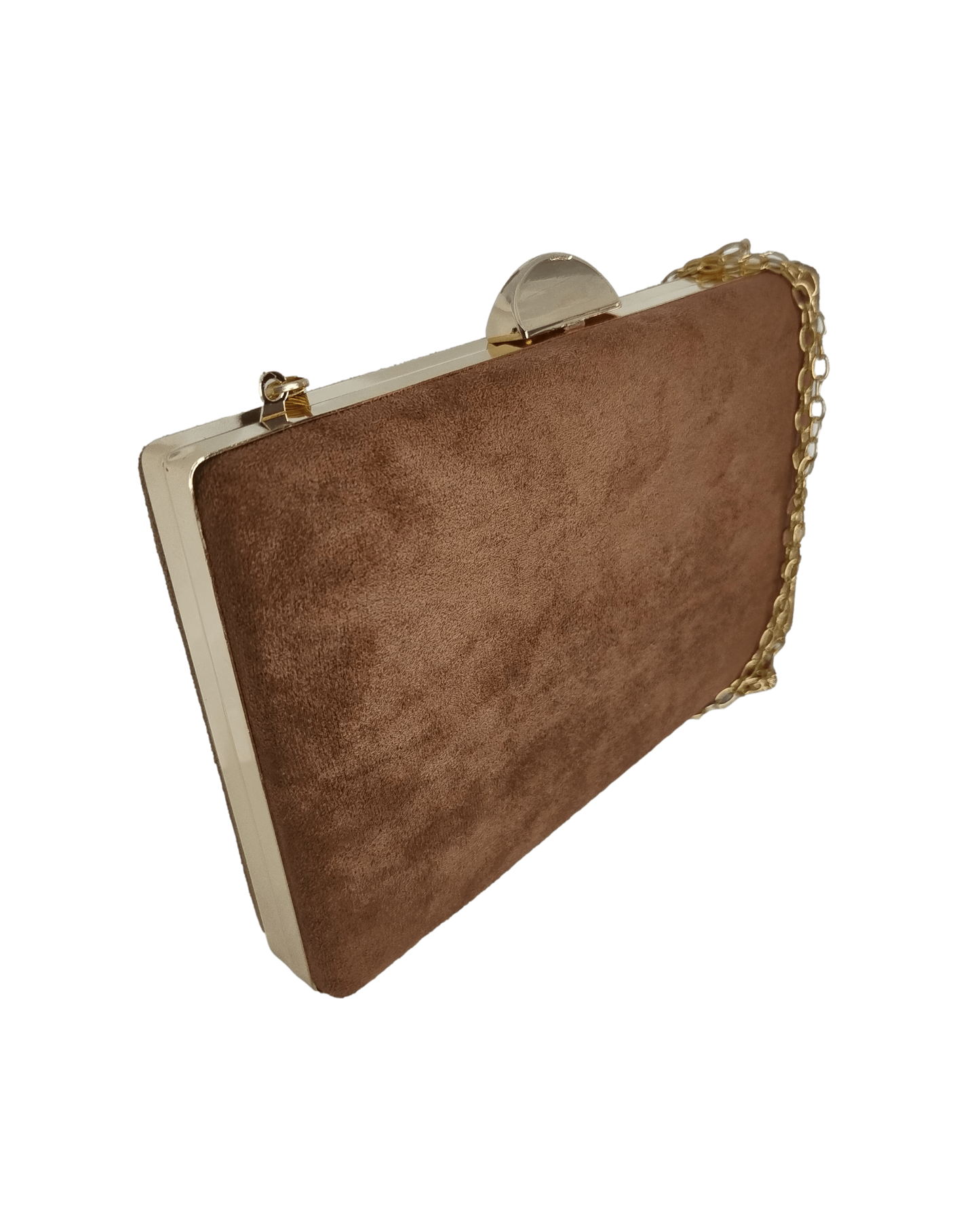 Clutch de fiesta color marrón