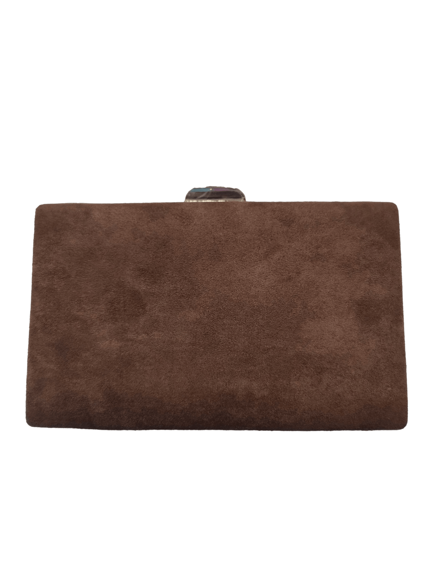 Clutch de fiesta color marrón