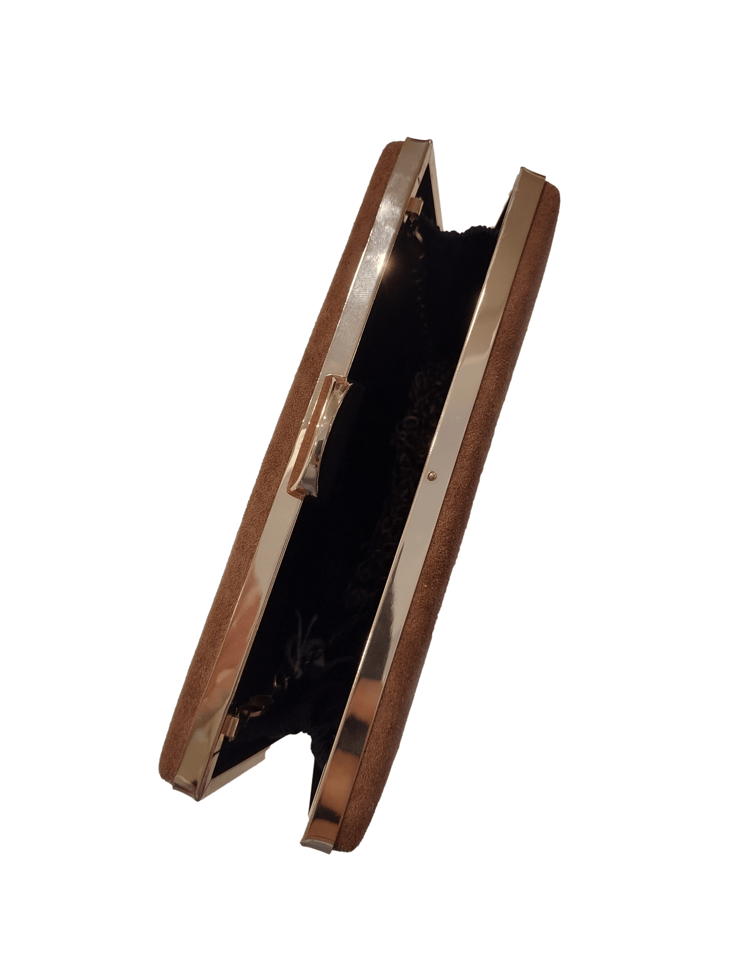 Clutch de fiesta color marrón