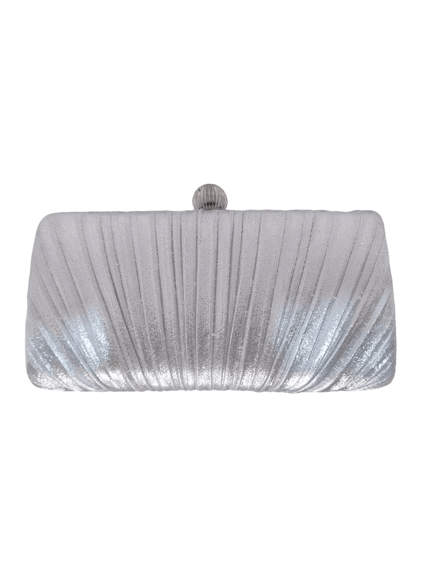 Clutch de fiesta plateado