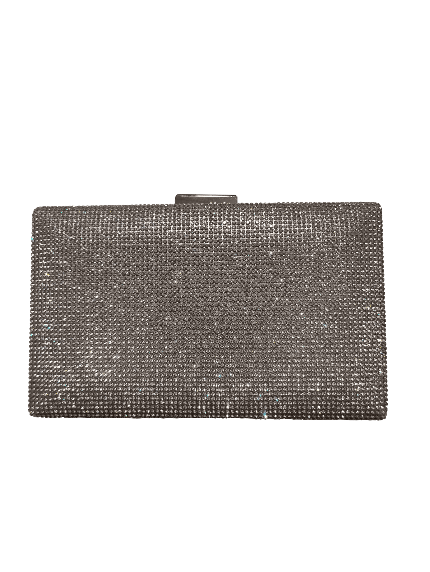 Bolso de fiesta plateado pedrería