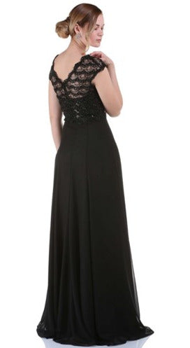 Vestido de fiesta largo curvy
