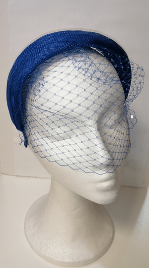 Diadema ancha azul