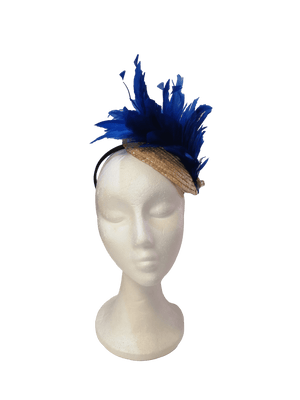 Tocado casquete paja